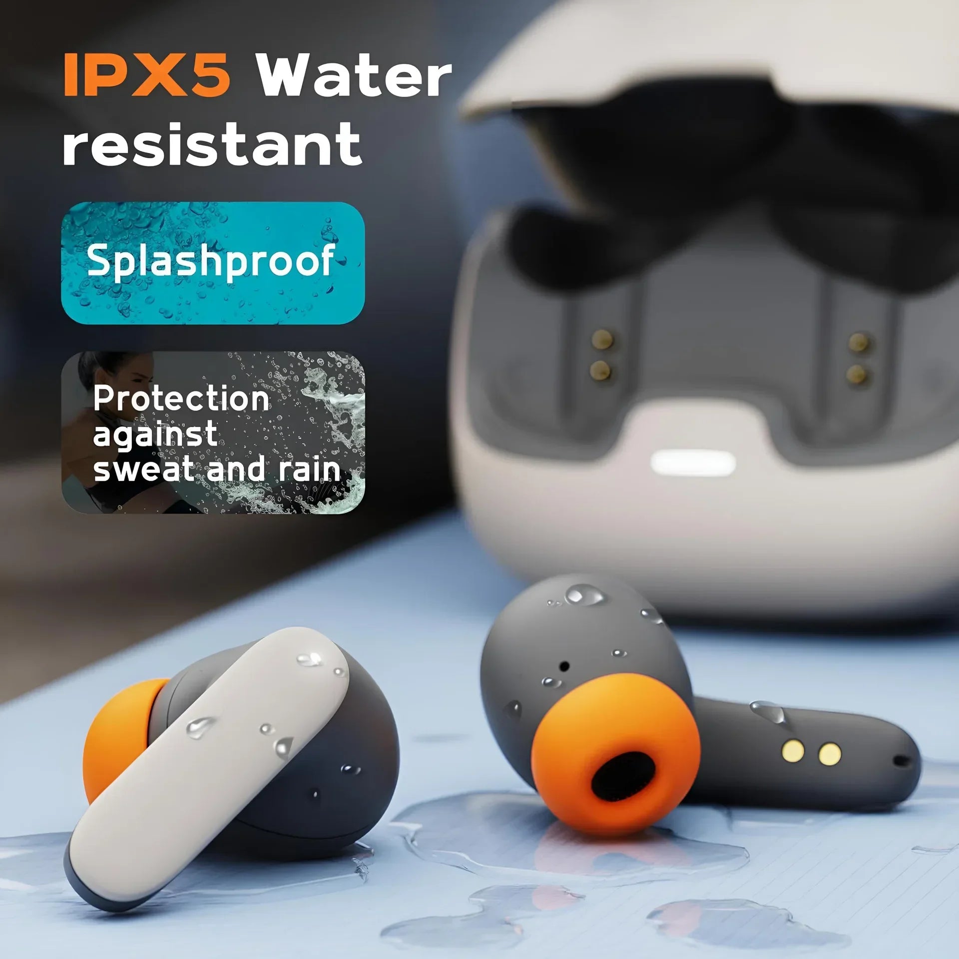 Bluetooth 5.4 TWS Wireless Earphones with ENC