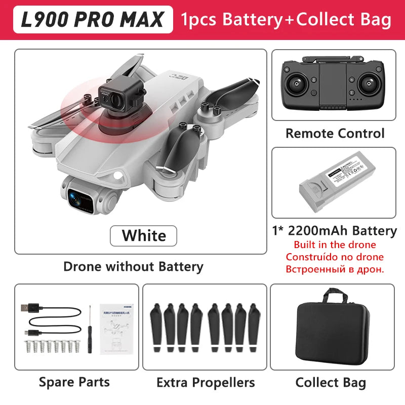 LYZRC L900 PRO 4K Drone – GPS FPV Quadcopter with Dual Camera & 5G WiFi
