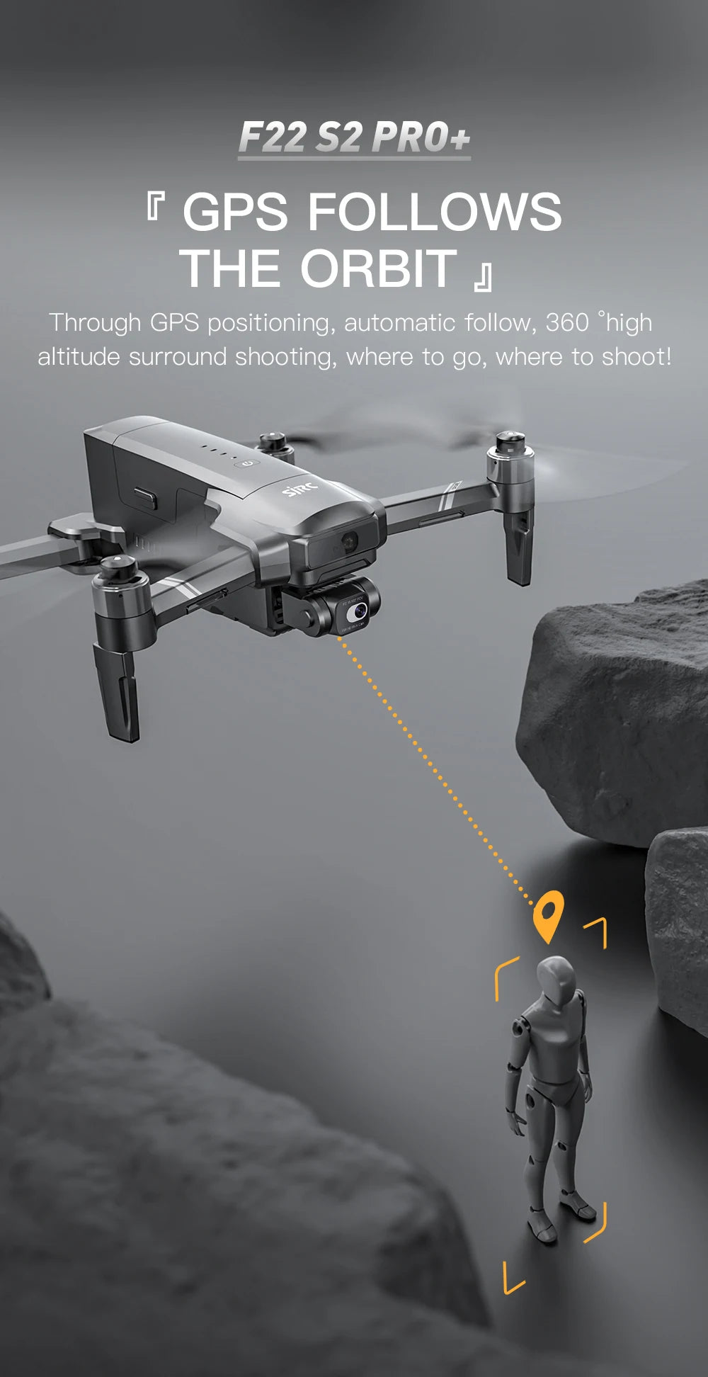 F22 S2 XR PRO+ 4K GPS Drone with Gimbal & Obstacle Avoidance