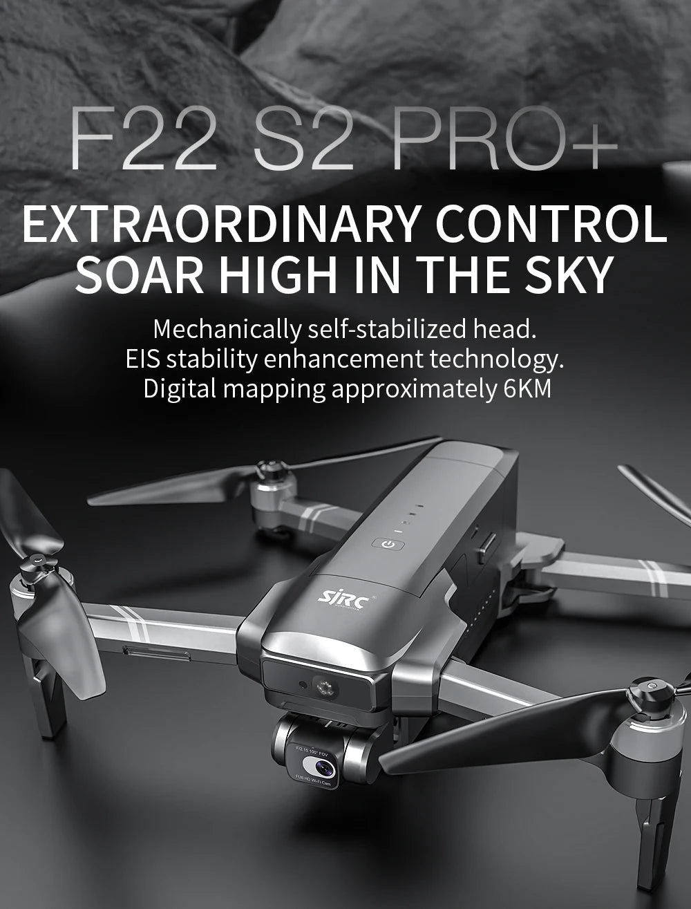 F22 S2 XR PRO+ 4K GPS Drone with Gimbal & Obstacle Avoidance
