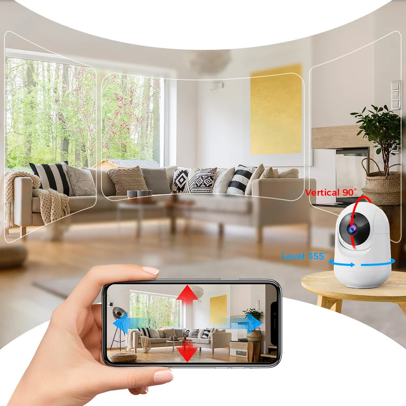 5MP/3MP WiFi Smart Indoor Camera with AI Tracking & Baby Monitor