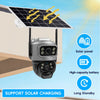 8MP 4K Solar 4G WiFi Outdoor Camera with Dual Lens & PIR Detection