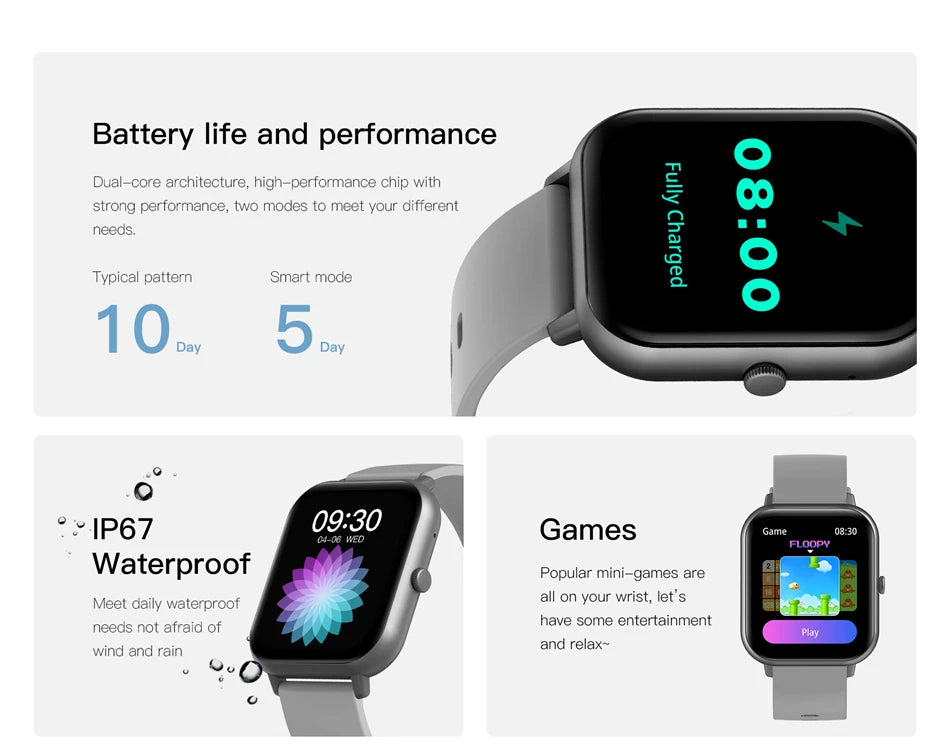 Xiaomi 2025 Smart Watch with Bluetooth Call & Fitness Tracker
