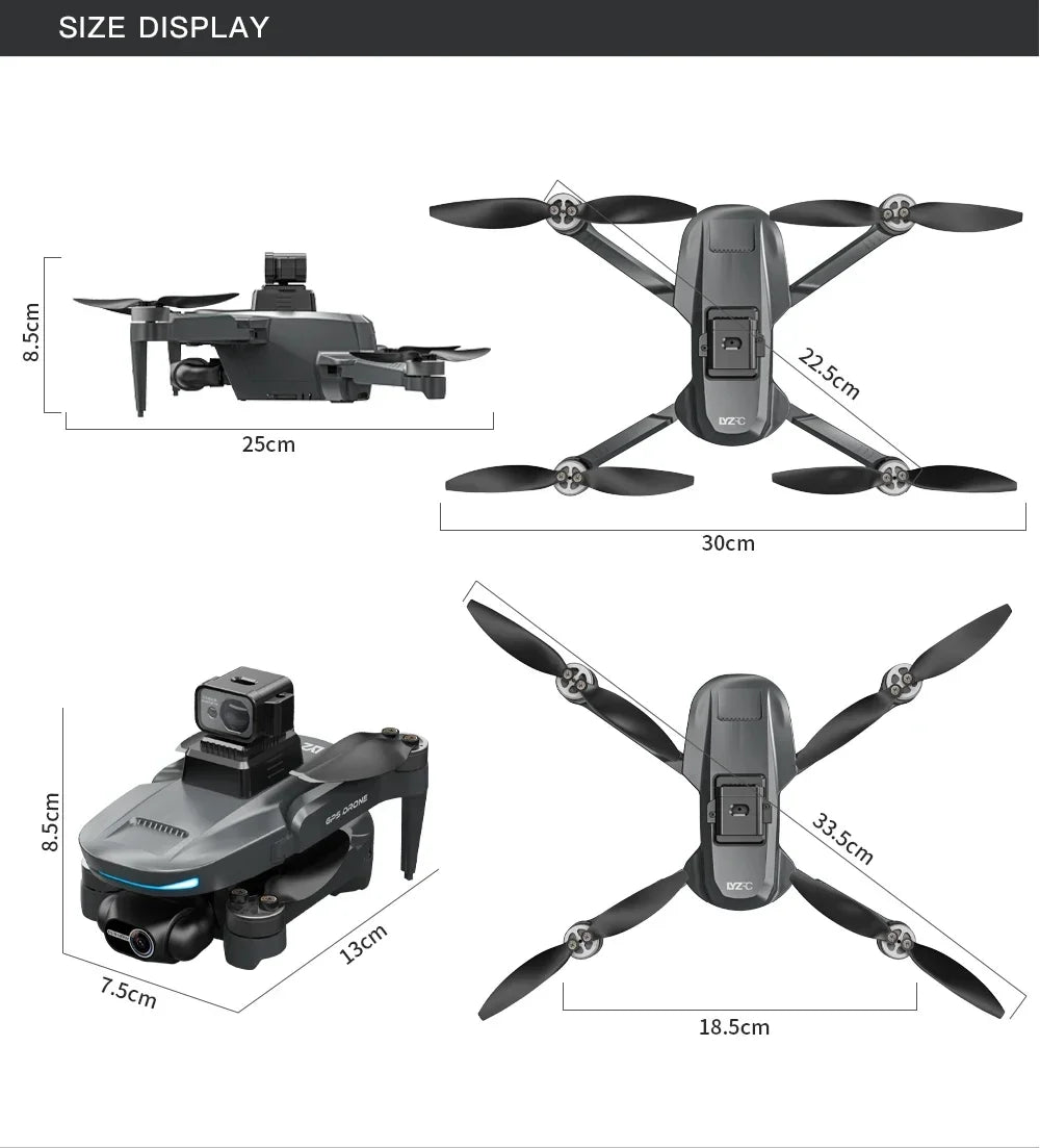 L200 PRO MAX Drone – 4K GPS Quadcopter with 2-Axis Gimbal & Obstacle Avoidance