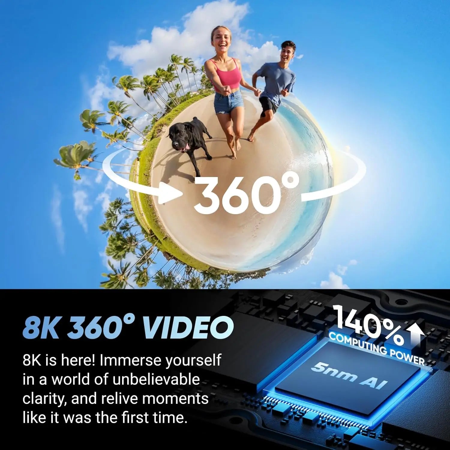 X4 8K 360 Action Camera – Standard Bundle