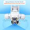 ANSVICAM 6K PTZ Camera – Triple Lens 360° Outdoor WiFi Surveillance (12MP, IP66)