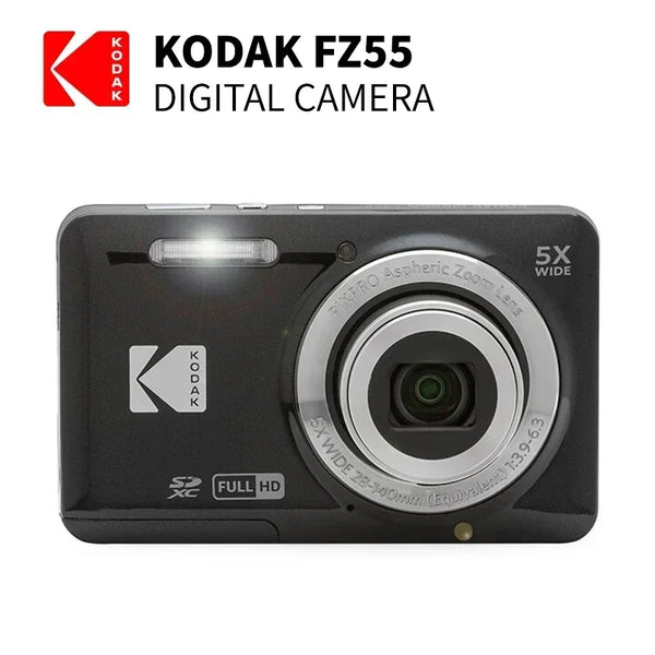 KODAK PIXPRO FZ55-RD – 16MP Digital Camera with 5X Zoom & 1080P Video