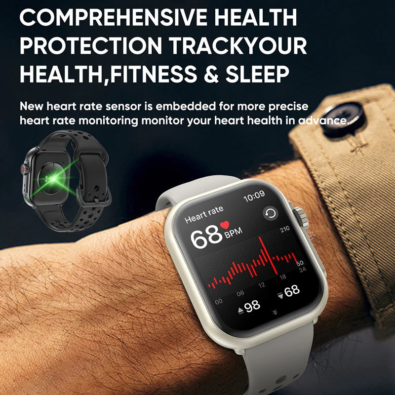 Watch Ultra 2 SE – AMOLED Smartwatch with GPS, Bluetooth Call & 1000mAh Battery