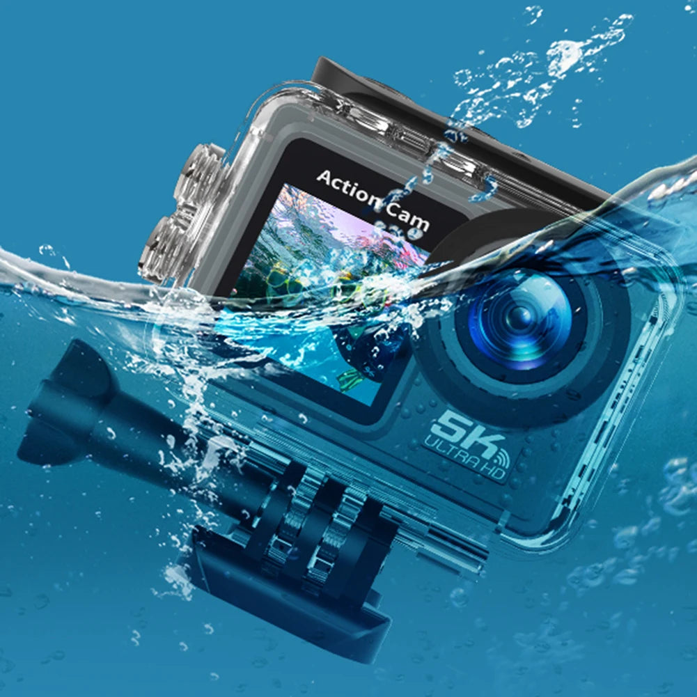 5K/4K 60FPS Dual Screen Waterproof Action Camera