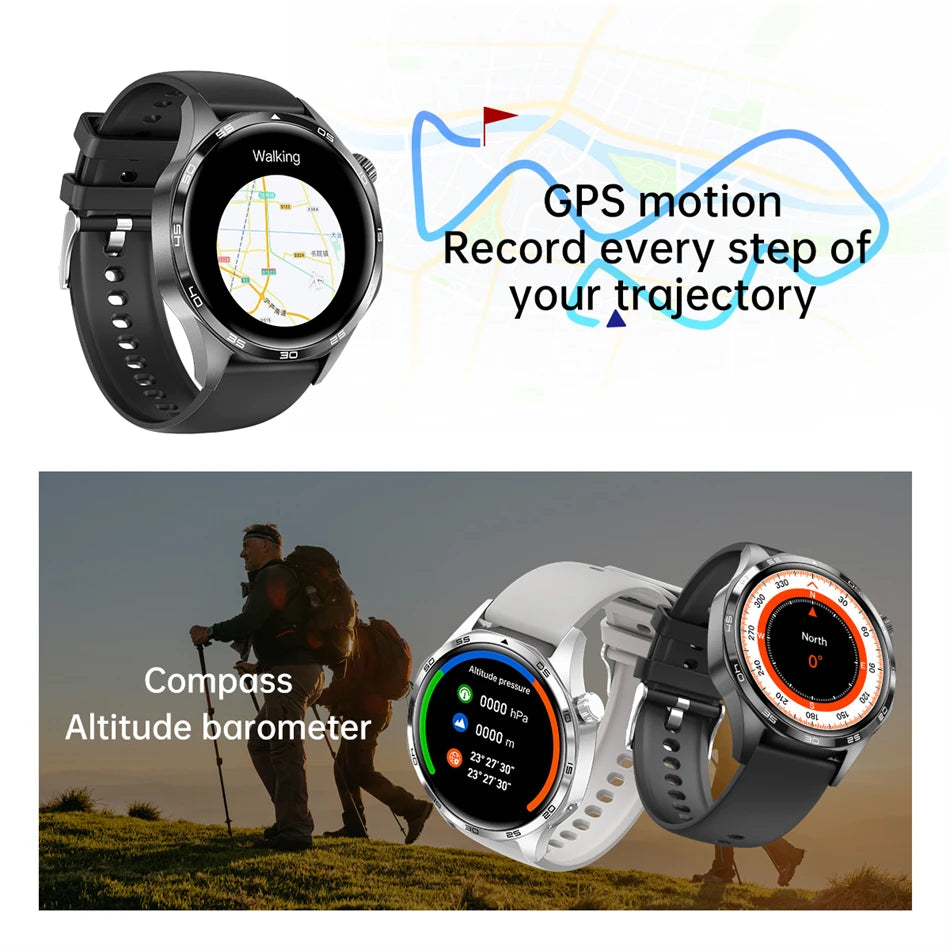 GT5 PRO Smartwatch – AMOLED Display, GPS, NFC & Bluetooth Calling