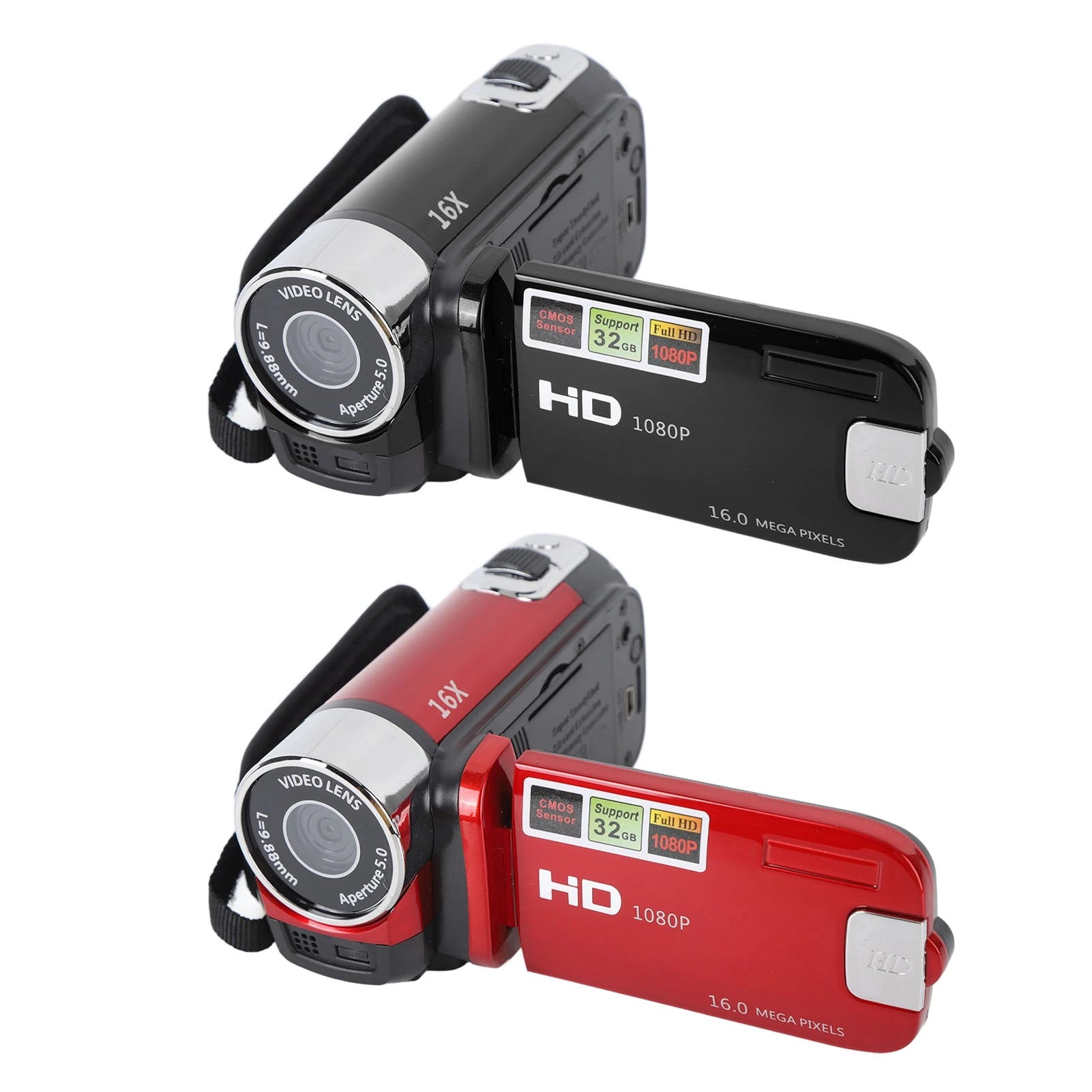 4K 48MP Vlogging Camera with 2.7" Rotatable Screen & 16X Zoom