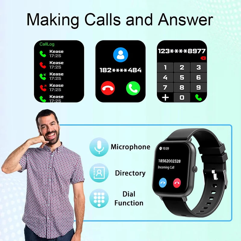 Xiaomi 2025 Smart Watch with Bluetooth Call & Fitness Tracker