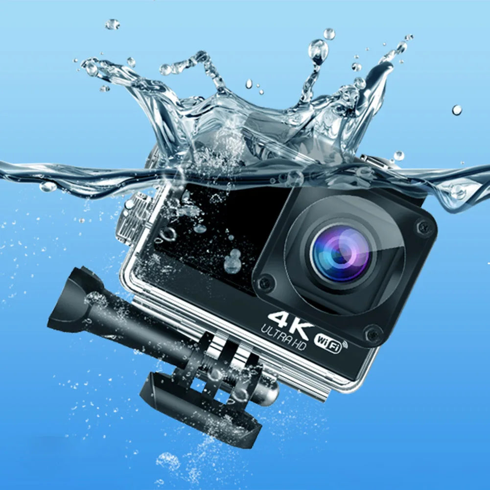 4K Dual Screen Waterproof Action Camera – 30FPS