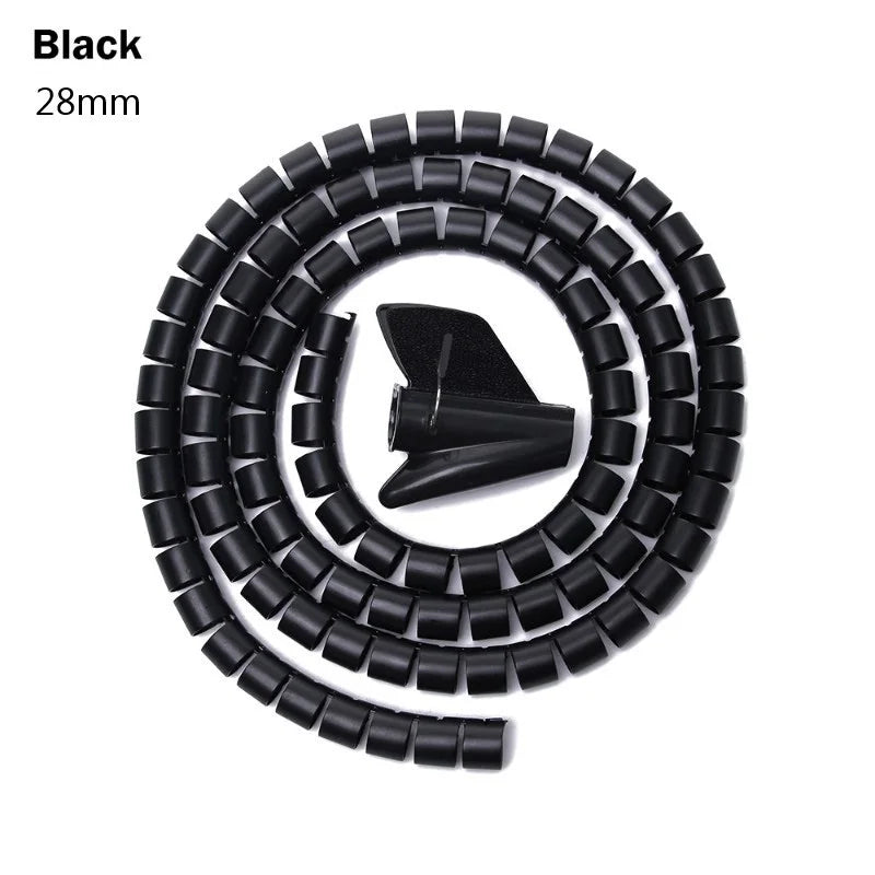 2M Spiral Cable Organizer – Wire Protector & Management Tube (10–32mm)