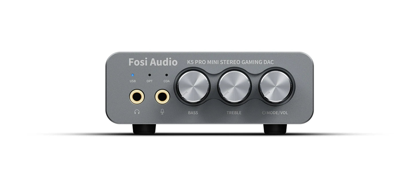 Fosi Audio K5 PRO USB Gaming DAC & Headphone Amp