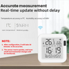 Tuya WiFi Smart Temperature & Humidity Sensor with Backlight, Works with Alexa & Google