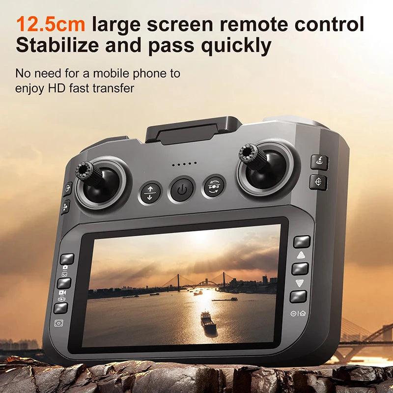 S156 2025 Professional 8K Drone with 5G WiFi FPV, Screen Remote & Obstacle Avoidance