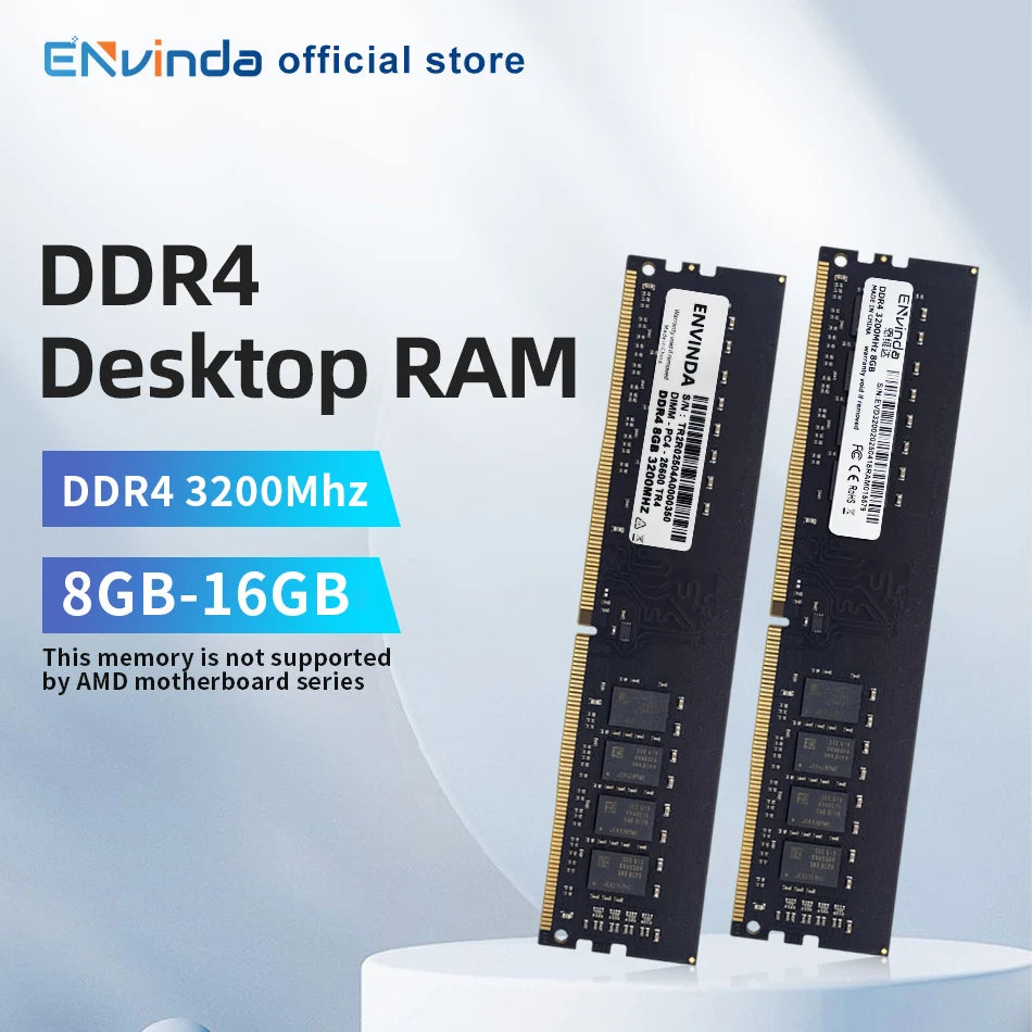 ENVINDA 8GB/16GB DDR4 3200MHz Desktop RAM