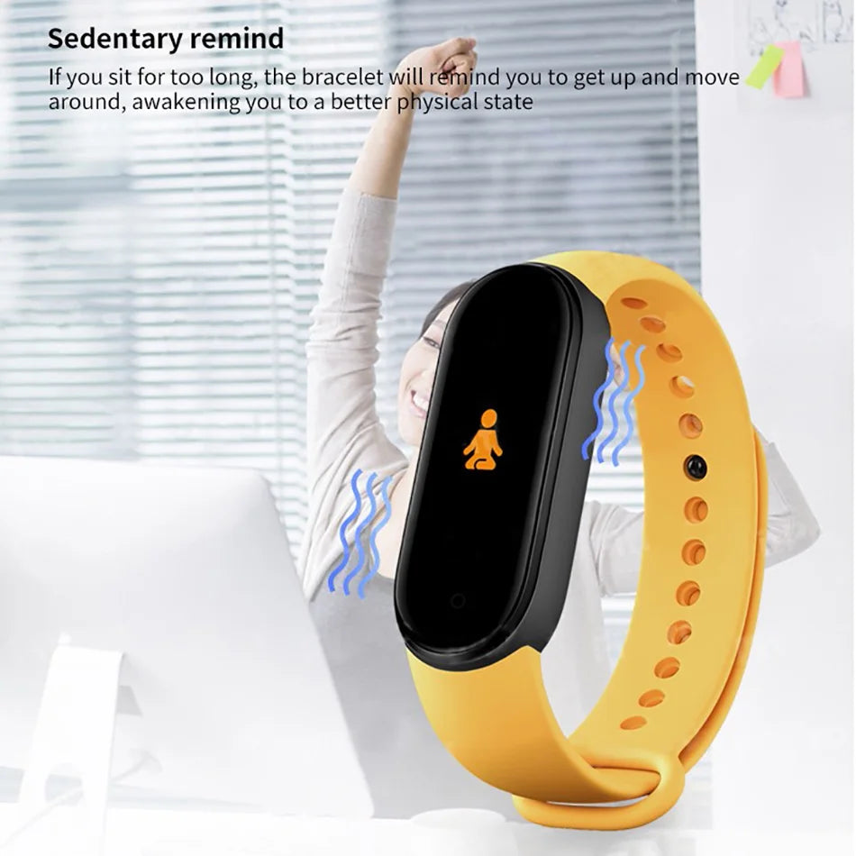 M6 Fitness Smartwatch – Waterproof Health Tracker for Men & Women