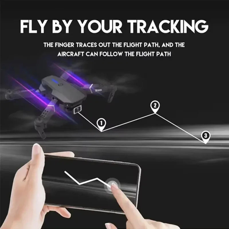 2024 E88Pro Foldable 4K RC Drone with 3 Batteries
