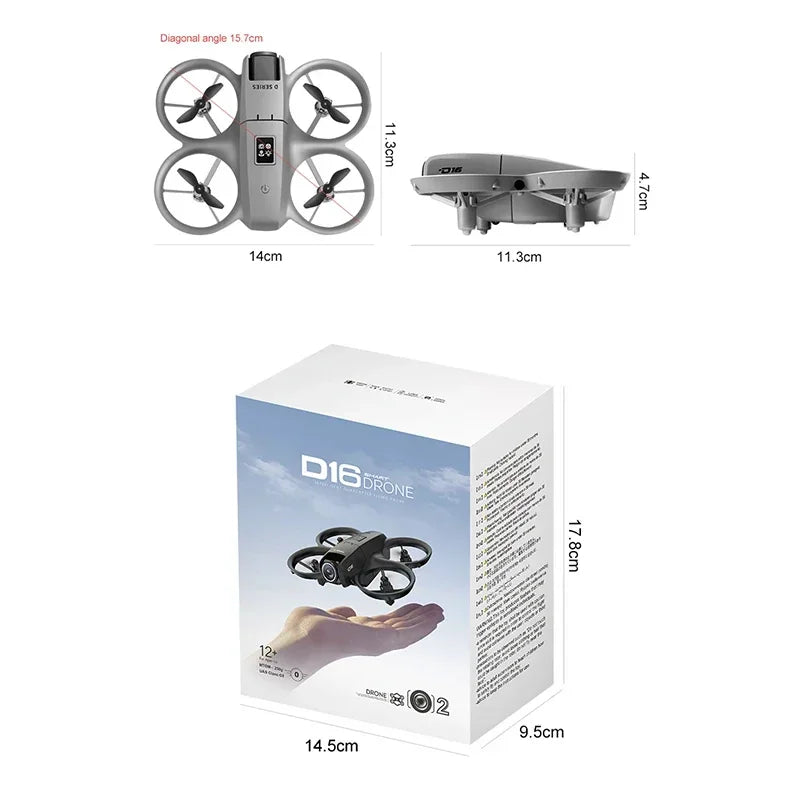 Xiaomi D16 Mini 8K Dual Camera GPS Drone with 180° Adjustable Lens & Obstacle Avoidance