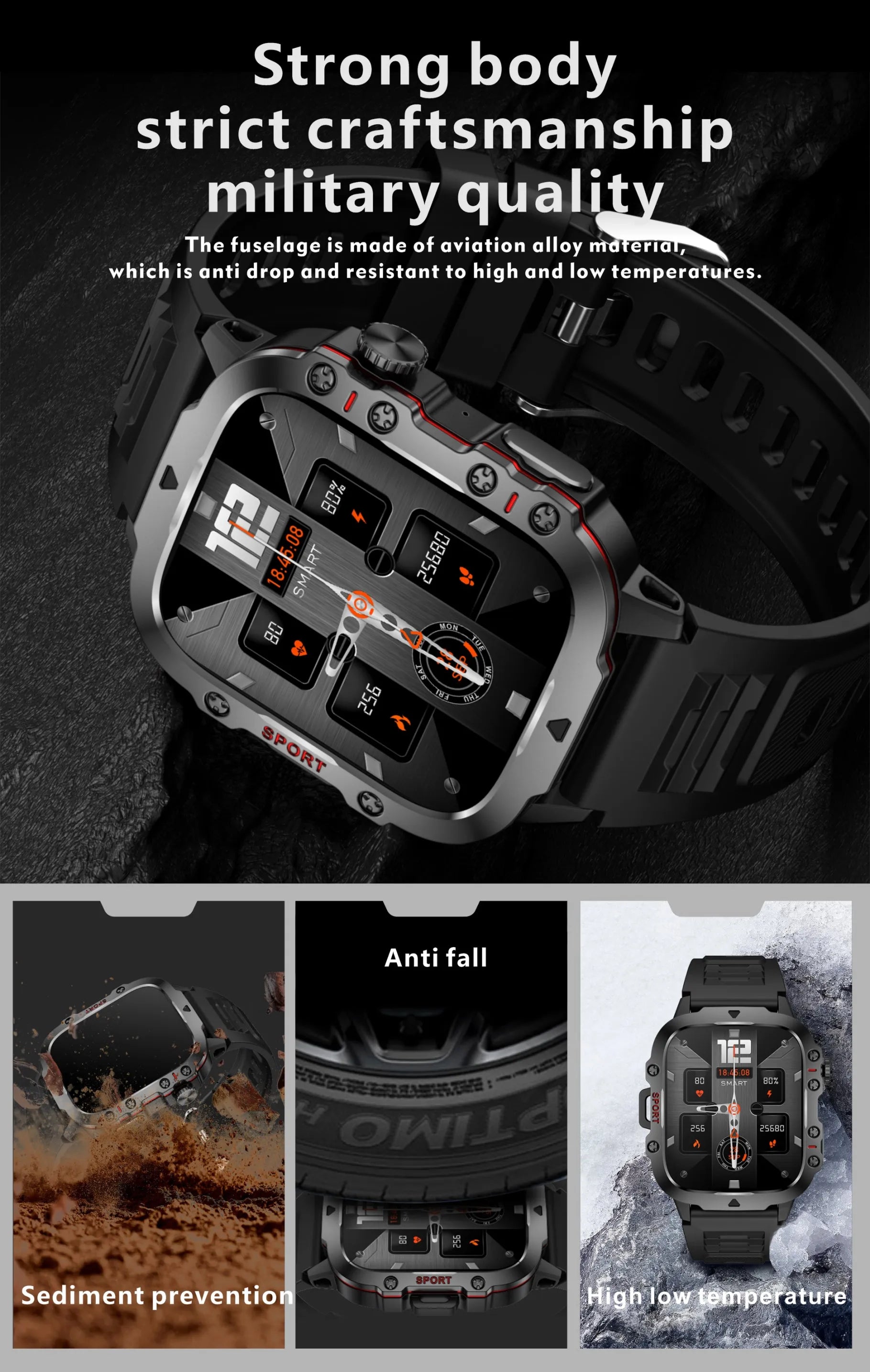 Original 2025 Smart Watch with Bluetooth Call & 3ATM Waterproof
