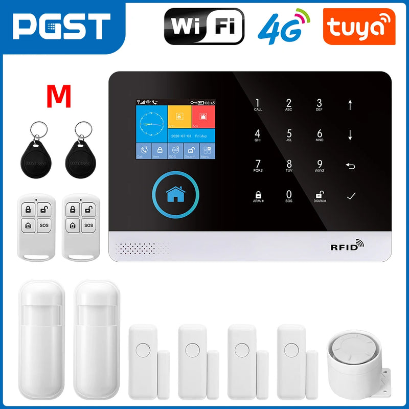 4G WiFi Smart Home Security Alarm System