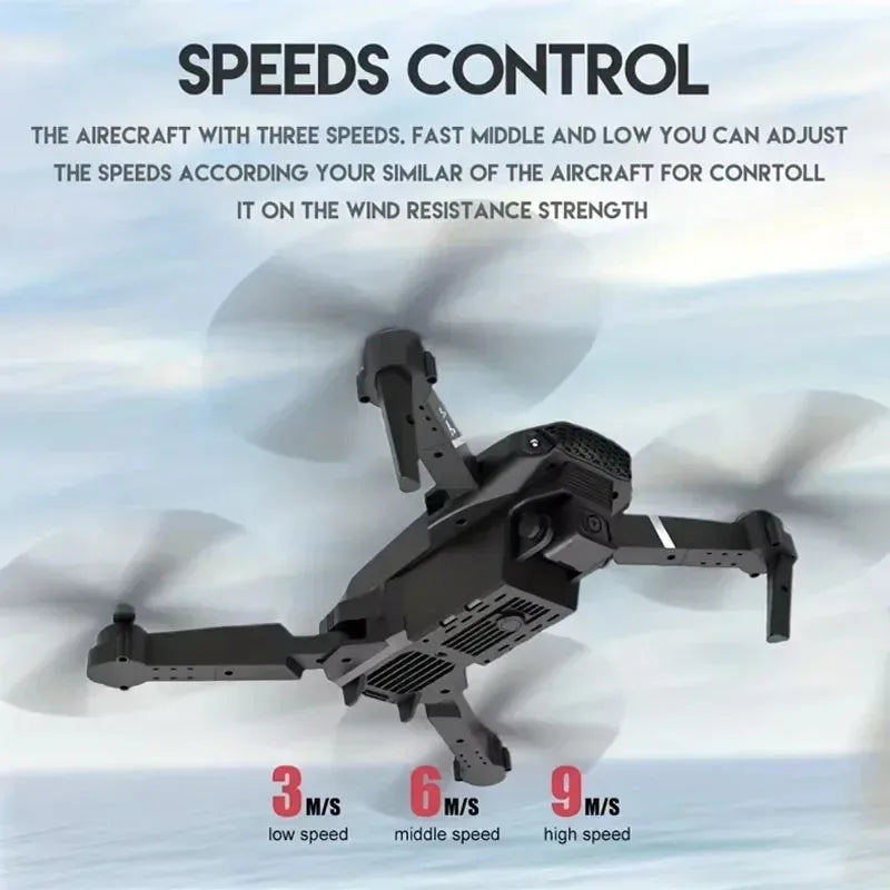 2024 E88Pro Foldable 4K RC Drone with 3 Batteries