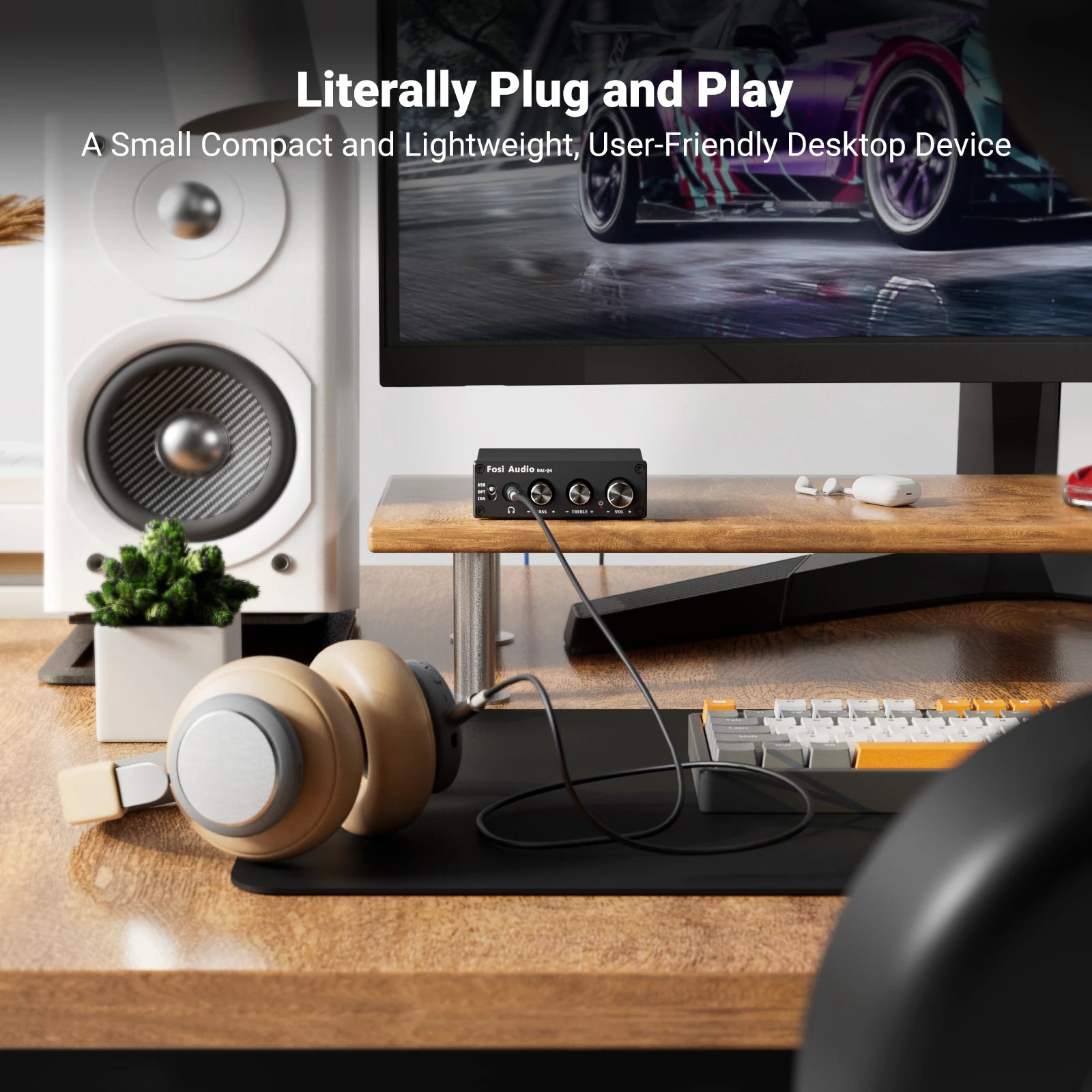 Fosi Audio USB Gaming DAC & Headphone Amp