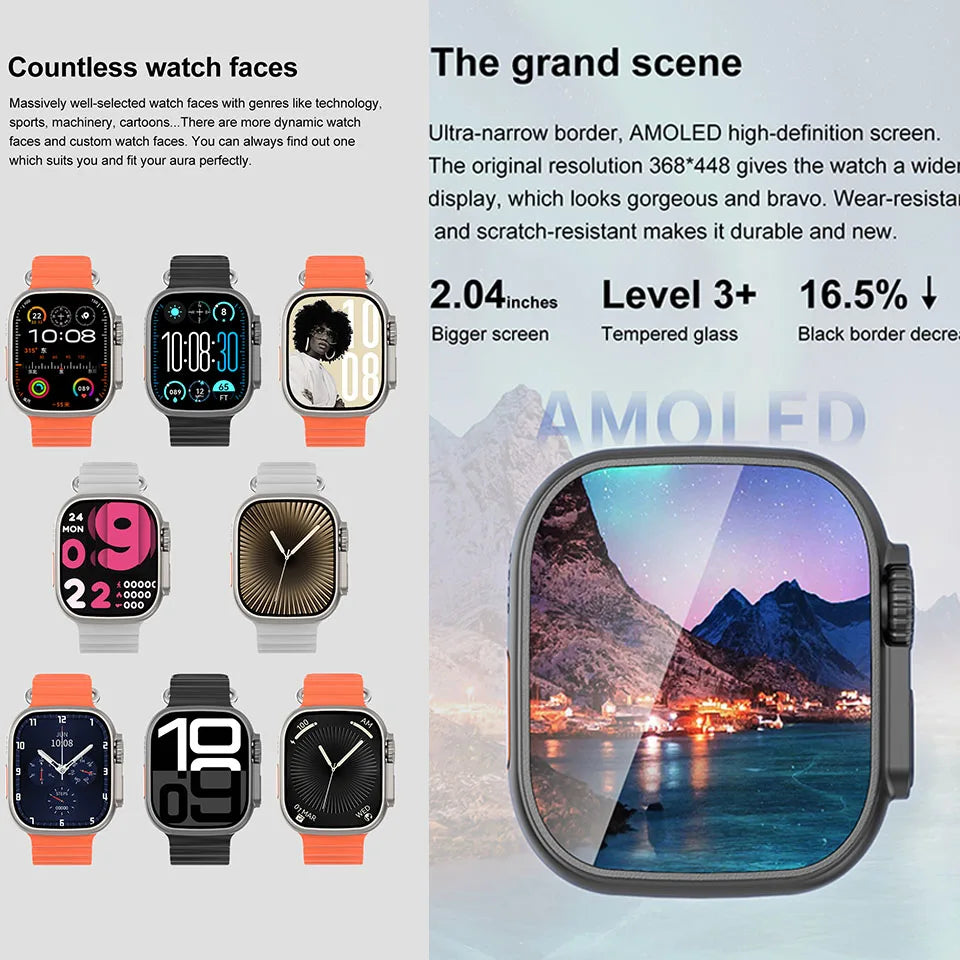 DT Ultra 3 – AMOLED Smartwatch with 4GB Storage, MP3/MP4, ChatGPT & AI Features