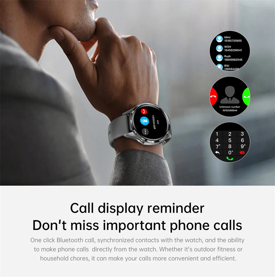 GT5 PRO Smartwatch – AMOLED Display, GPS, NFC & Bluetooth Calling