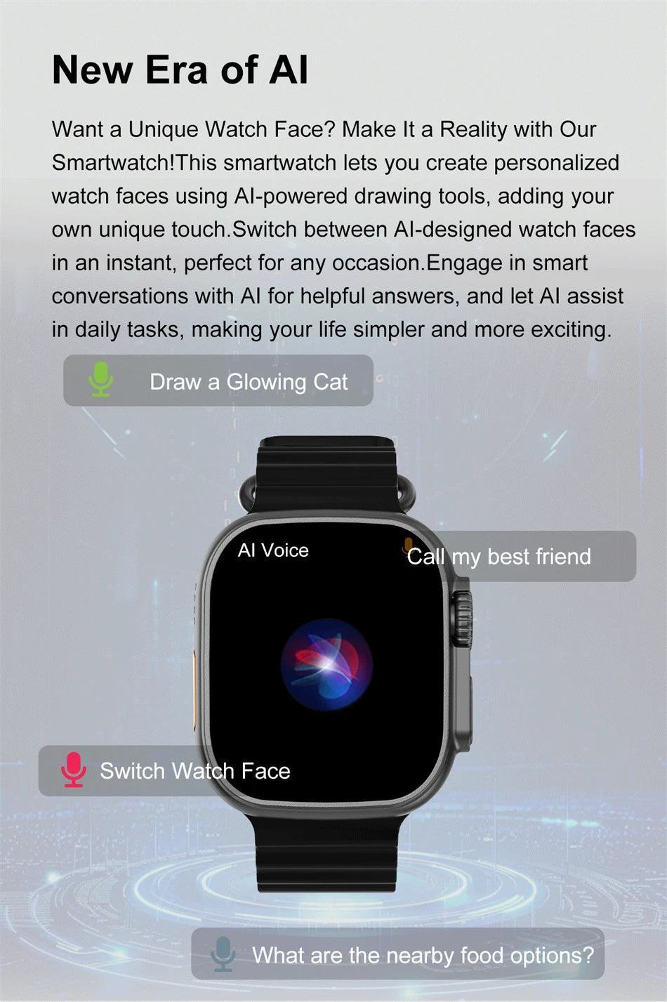 DT Ultra 3 – AMOLED Smartwatch with 4GB Storage, MP3/MP4, ChatGPT & AI Features