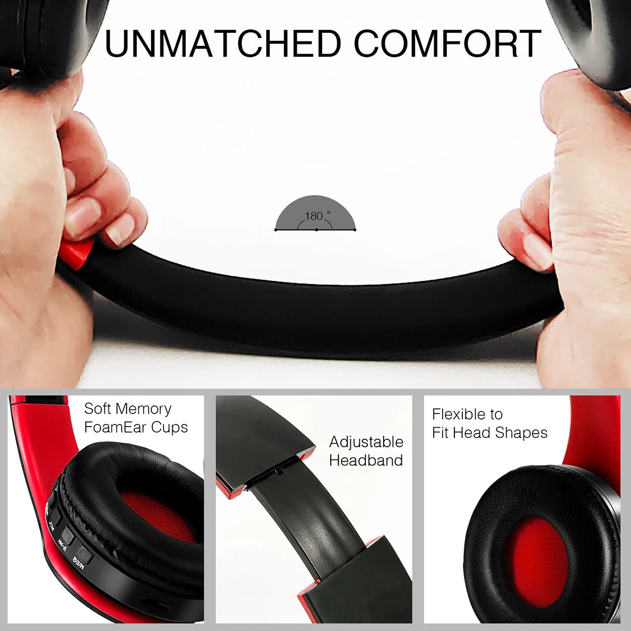 2025 Wireless Bluetooth Overhead Headphones