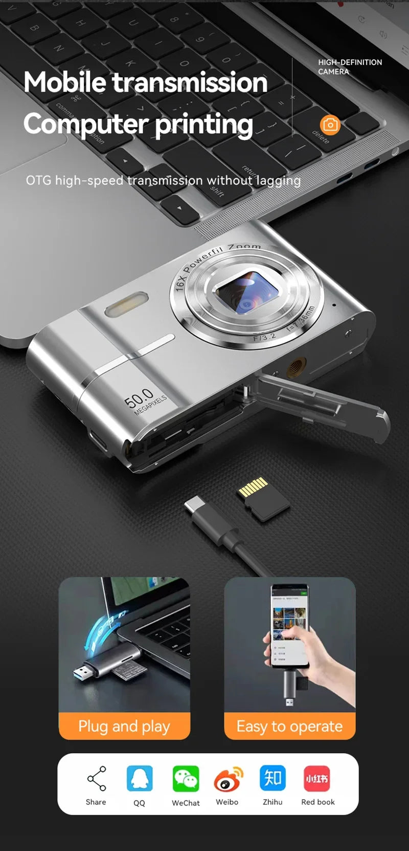 Xiaomi 4K 50MP Digital Camera