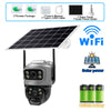 8MP 4K Solar 4G WiFi Outdoor Camera with Dual Lens & PIR Detection