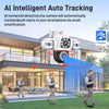 ANSVICAM 6K PTZ Camera – Triple Lens 360° Outdoor WiFi Surveillance (12MP, IP66)