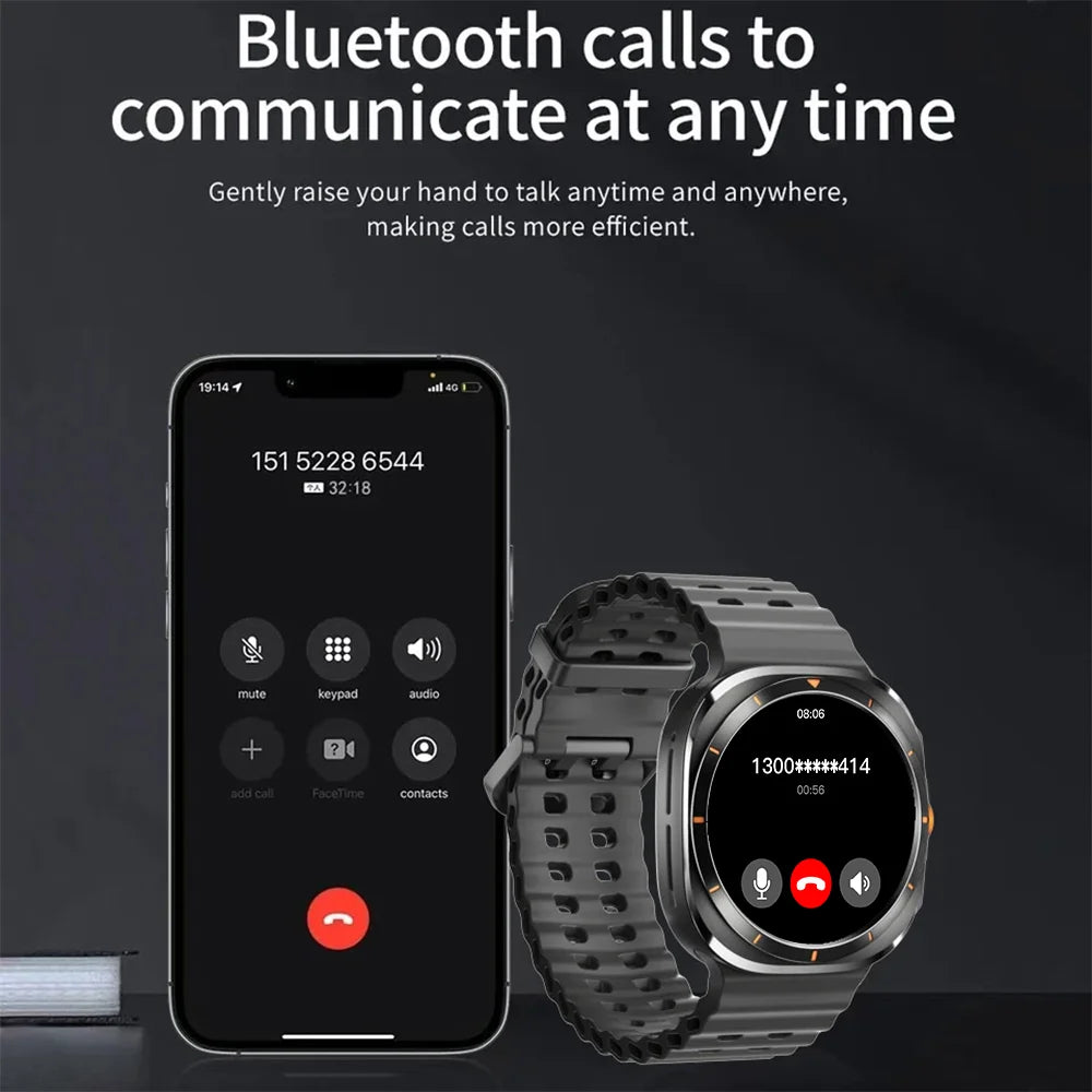 LAXASFIT GT7 Ultra – AMOLED Smartwatch with Bluetooth Calling & Fitness Tracking