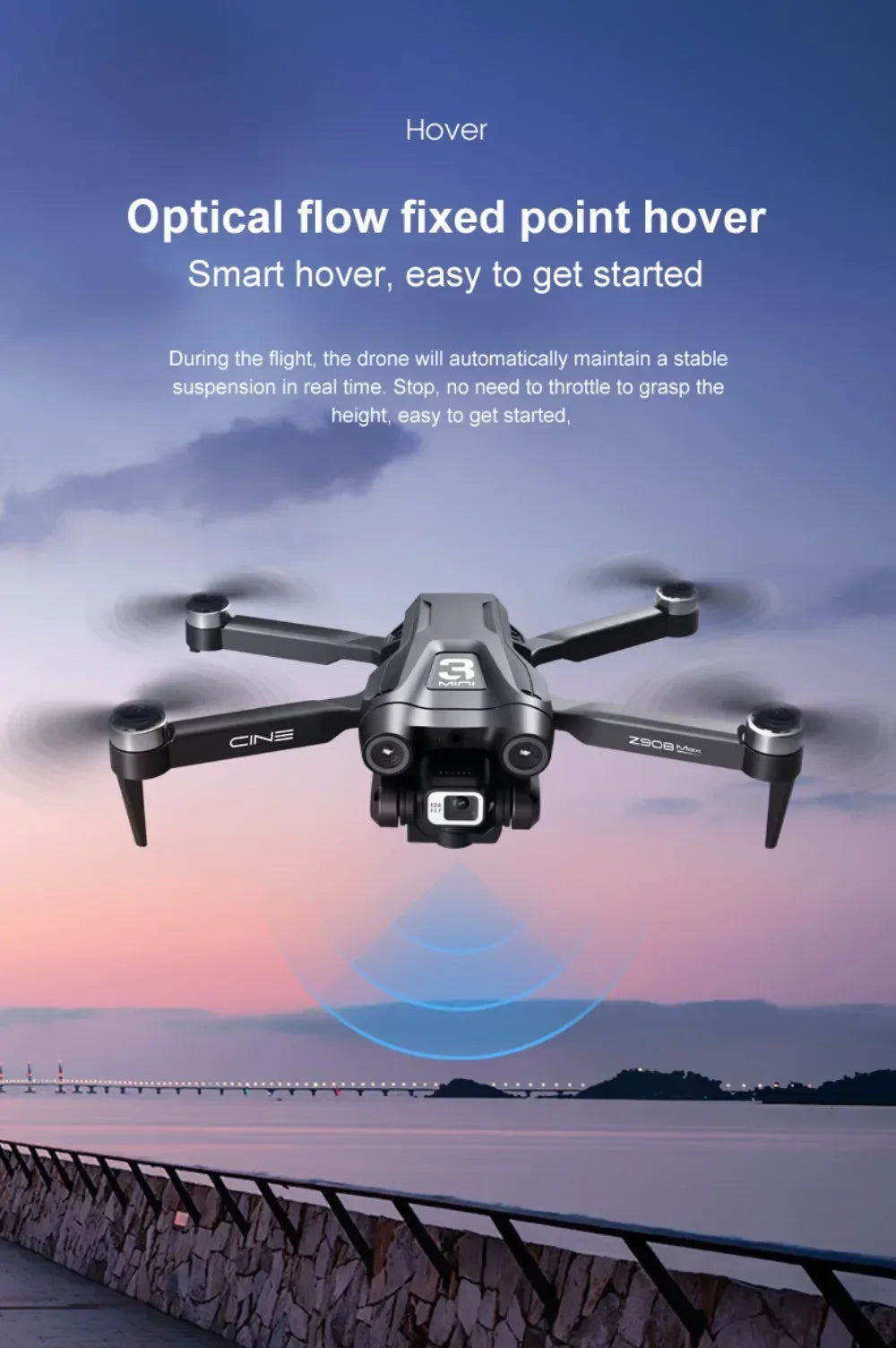 Xiaomi Mijia Z908 Pro/MAX 8K Drone with 3-Sided Obstacle Avoidance & 4K ESC Camera