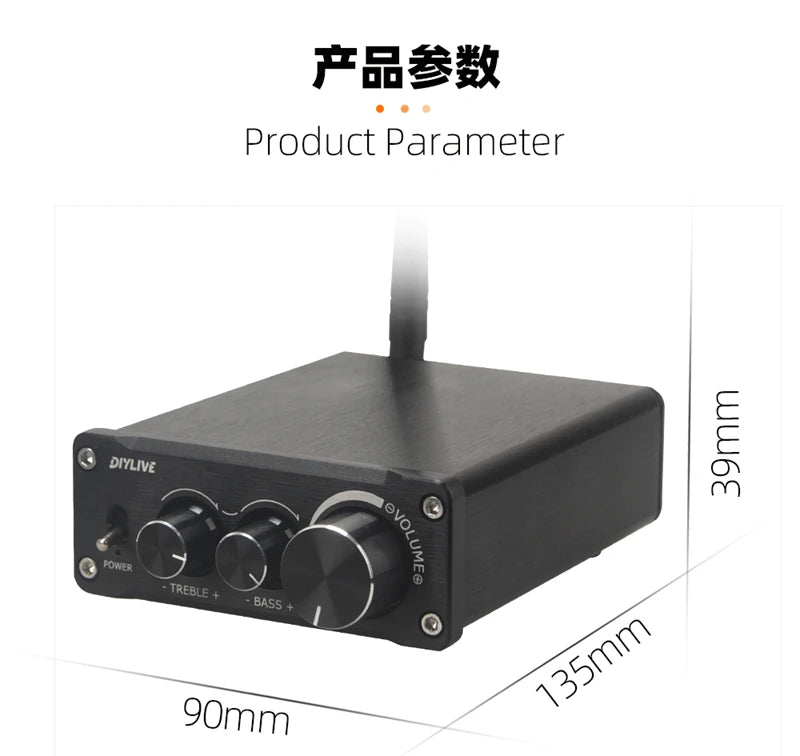 HiFi Bluetooth 5.0 Audio Amplifier TPA3116D2 100W×2