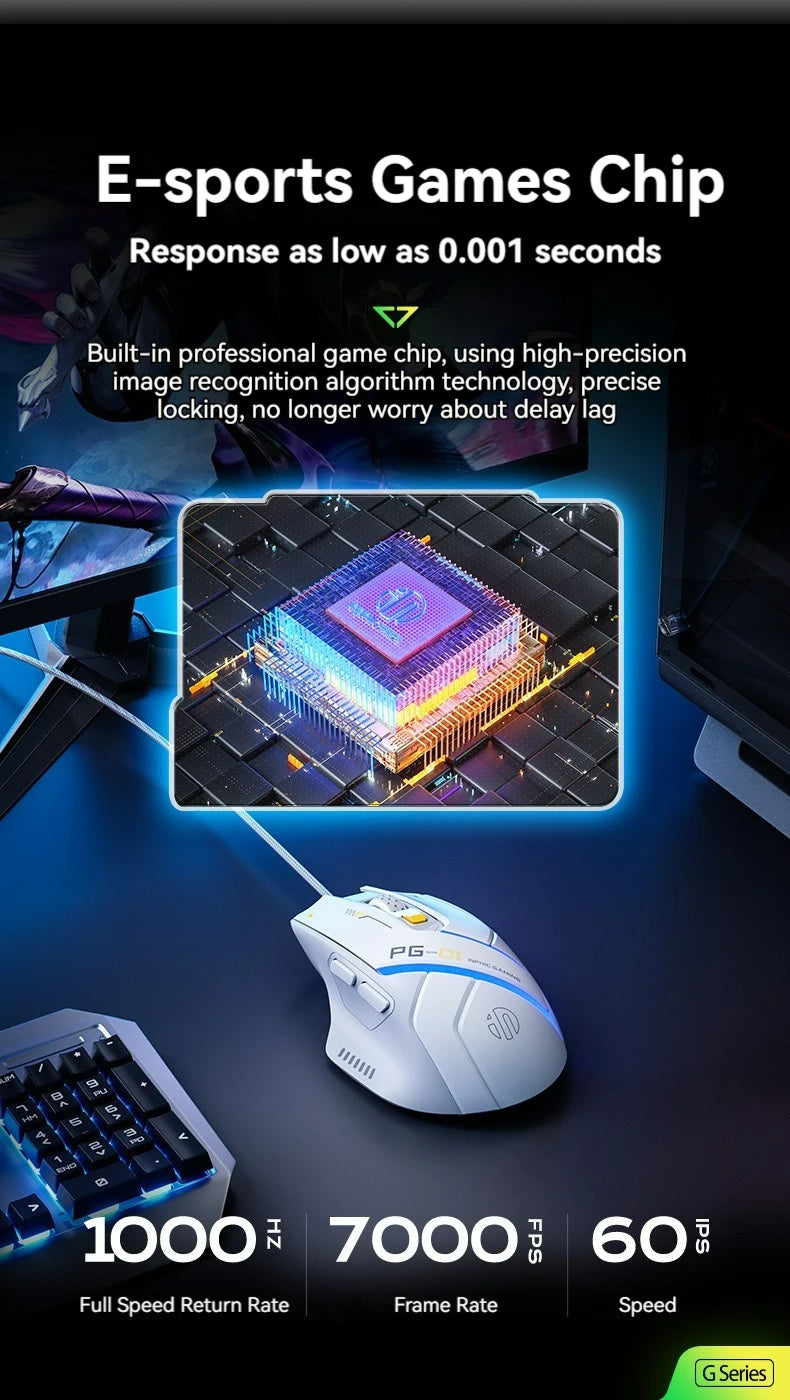 Inphic PG1 Wired RGB Gaming Mouse