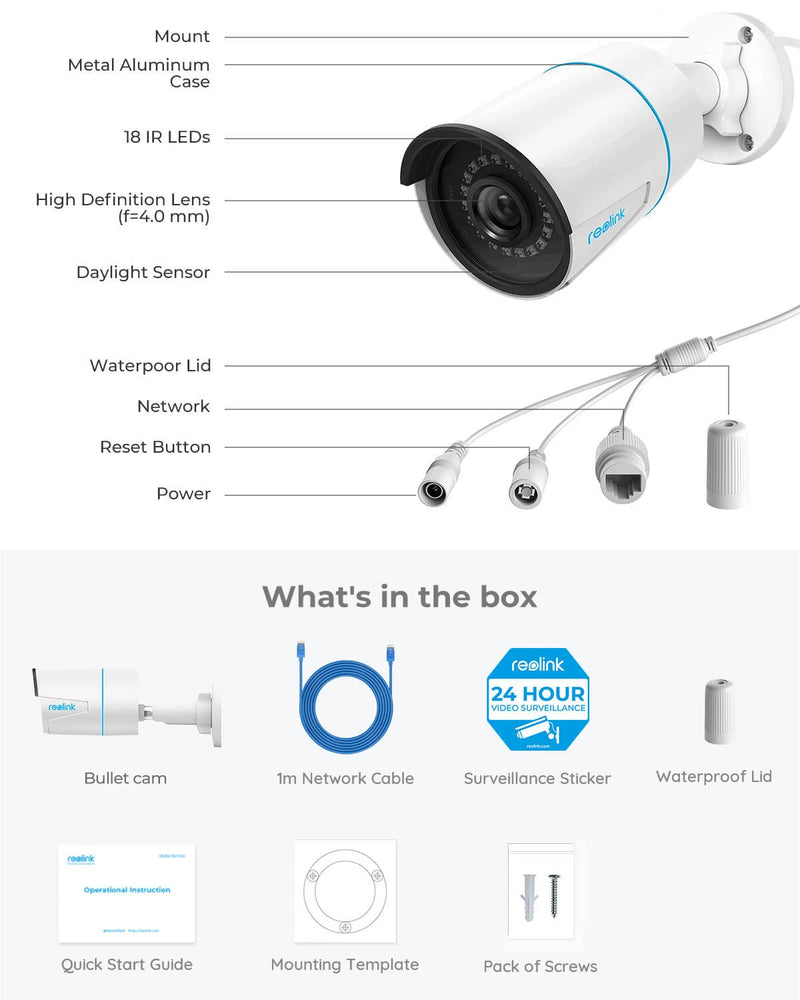 Reolink 5MP PoE Outdoor Security Camera
