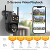 6K 9MP WiFi PTZ Outdoor Camera with Triple Lens & 8X Zoom