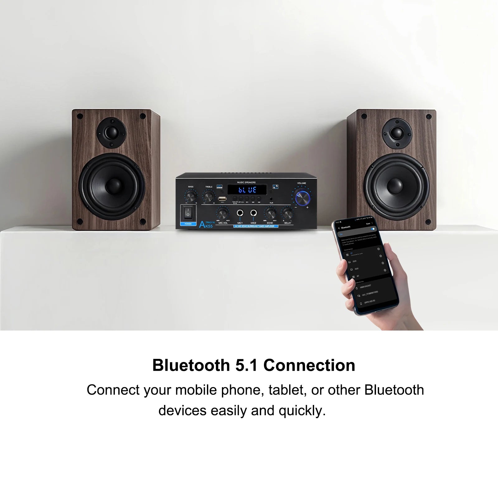 Woopker AK Series Bluetooth Digital Amplifier (AK35/45/45 Pro/55)