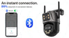 6K 9MP WiFi PTZ Outdoor Camera with Triple Lens & 8X Zoom