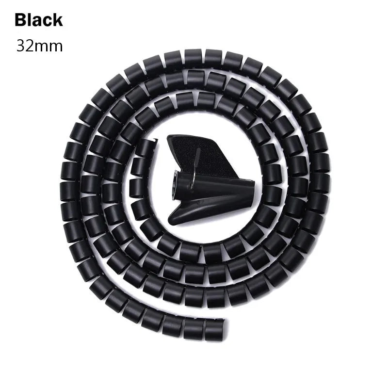 2M Spiral Cable Organizer – Wire Protector & Management Tube (10–32mm)