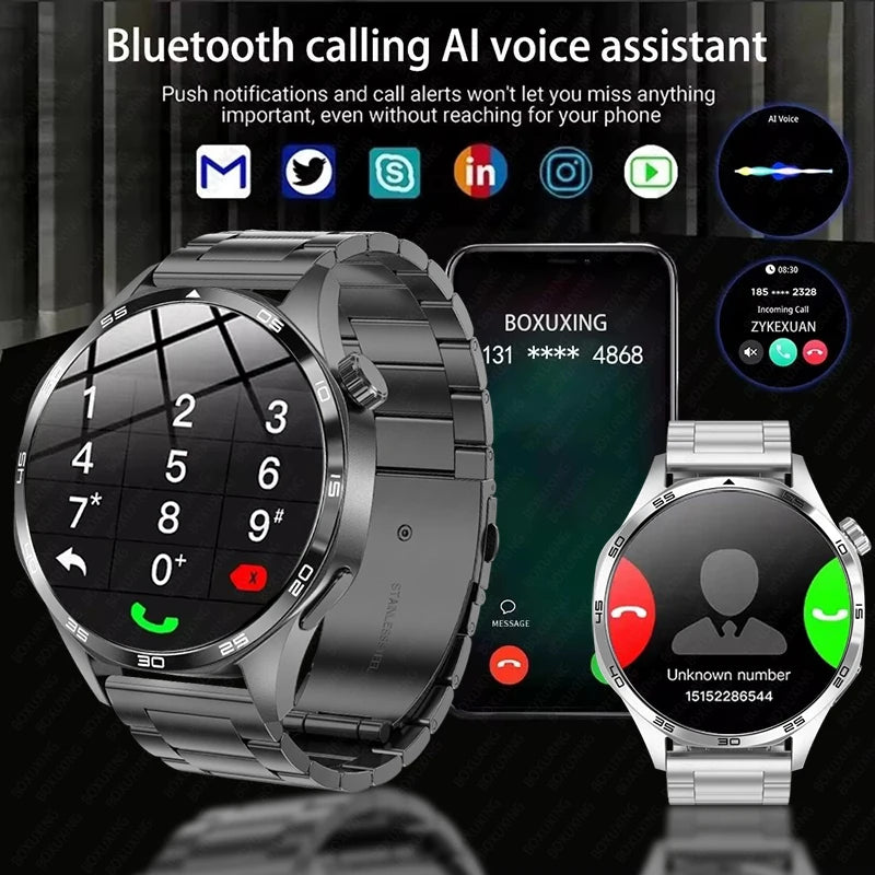 GT5 PRO Smartwatch – AMOLED Display, GPS, NFC & Bluetooth Calling