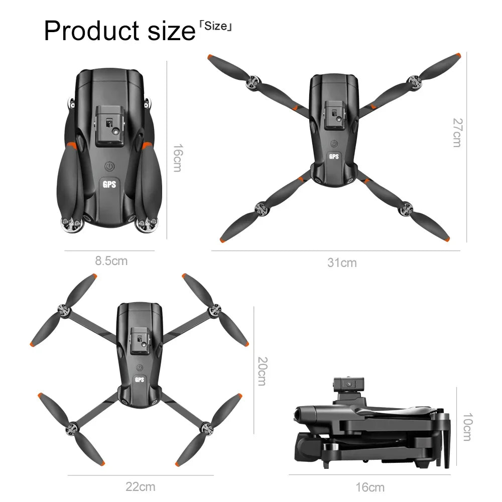 Xiaomi V198 GPS MAX 8K Professional 5G WiFi Drone with Laser Obstacle Avoidance