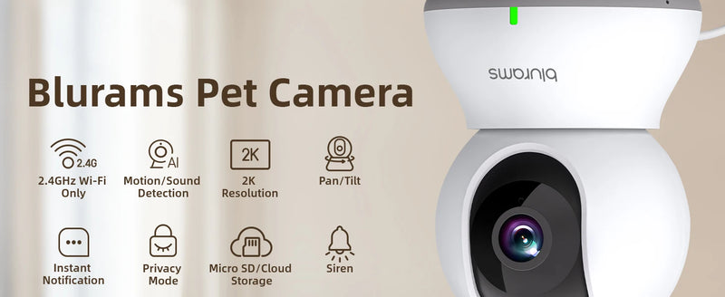 Blurams 2K Indoor WiFi Security Camera – 360° PTZ