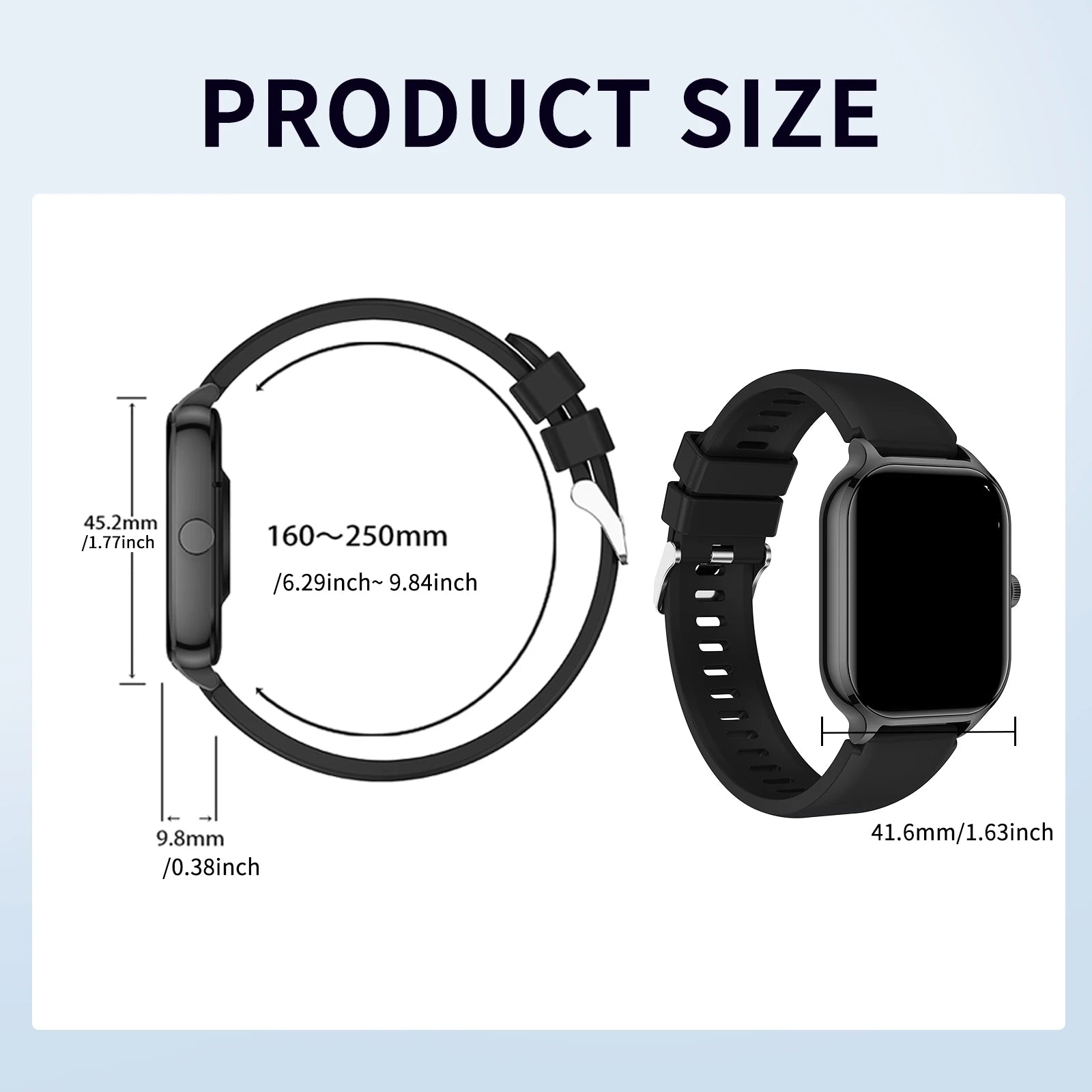 Smart Watch with Wireless Calling & Fitness Tracking