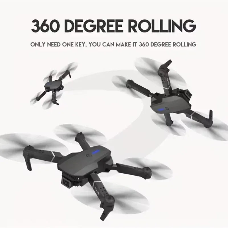 2024 E88Pro Foldable 4K RC Drone with 3 Batteries